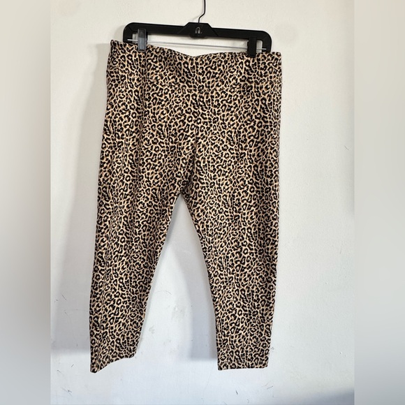 J Crew Womens Pull On Animal Cheetah Print Leggings, Size XL - Picture 2 of 5